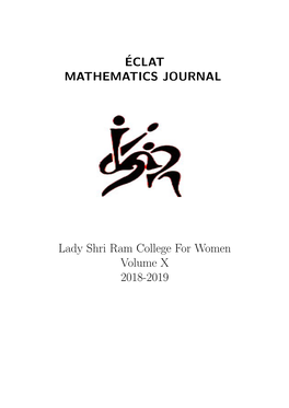 ÉCLAT MATHEMATICS JOURNAL Lady Shri Ram College for Women