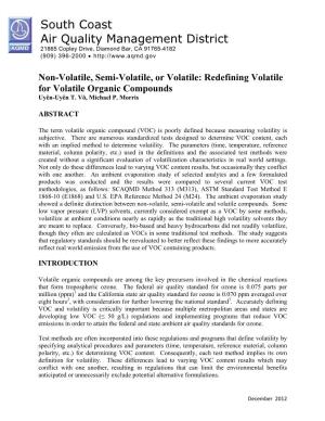 Redefining Volatile for Vocs