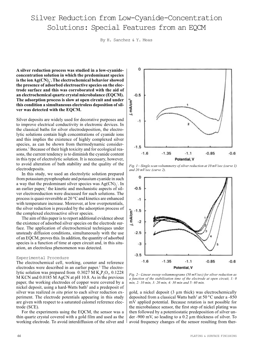 Silver Reduction from Low-Cyanide-Concentration Solutions: Special Features from an EQCM