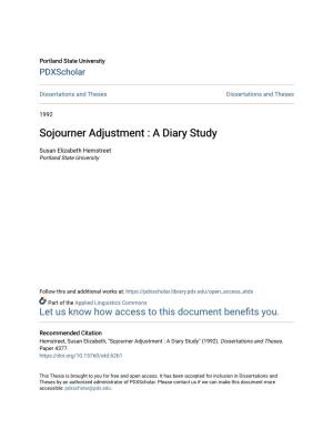 Sojourner Adjustment : a Diary Study