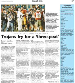 Trojans Try for a 'Three-Peat'