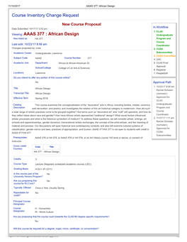AAAS 377: African Design