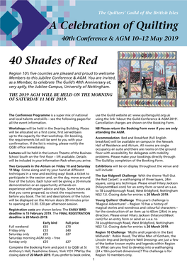 A Celebration of Quilting 40 Shades Of