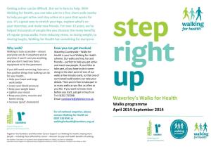 Walking for Health Scheme