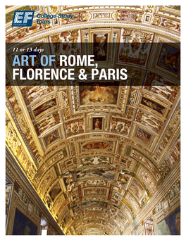 Art of Rome, Florence & Paris