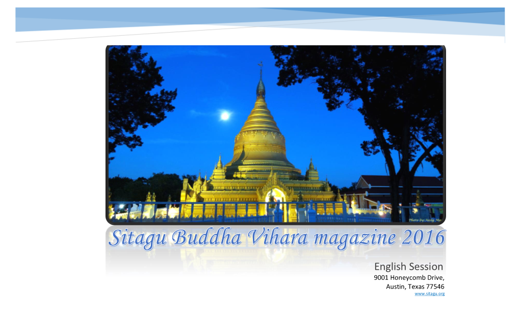 Sitagu Buddha Vihara Magazine 2016