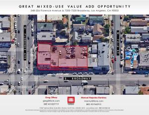 GREAT MIXED-USE VALUE ADD OPPORTUNITY 248-256 Florence Avenue & 7200-7220 Broadway, Los Angeles, CA 90003