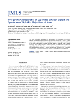 Cytogenetic Characteristics of Cyprinidae Between Diploid and Spontaneous Triploid in Major River of Korea