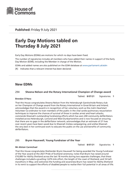 View Early Day Motions PDF File 0.08 MB