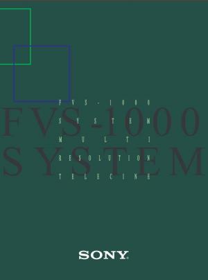 Fvs-1000 System Resolution