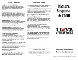 Mystery, Suspense, & Thrill