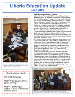 Liberia Education Update June 2019