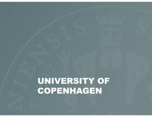 University-Of-Copenhagen USP-Print-1St
