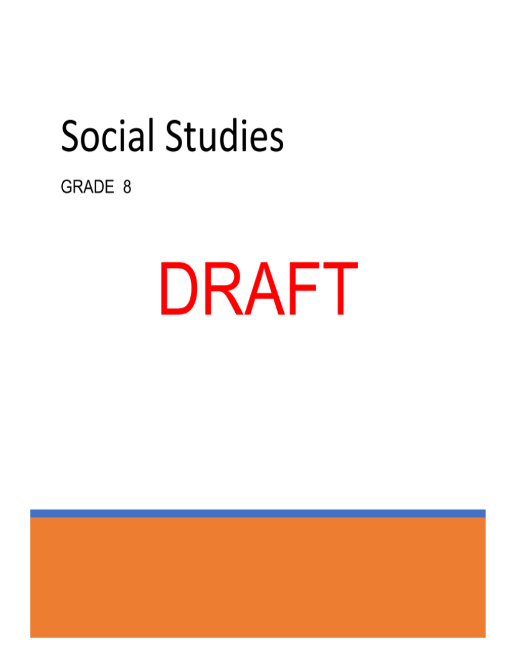 8Th Grade Social Studies Curriculum