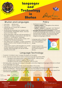 Languages and Technology in Bhutan