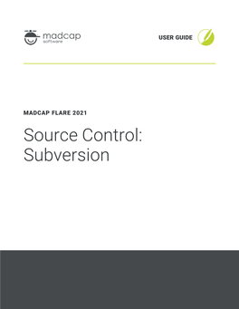 Flare Source Control Guide: Apache Subversion