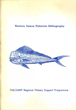 Western Samoa Fisheries Bibliography