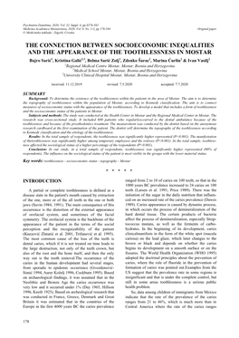 The Connection Between Socioeconomic Inequalities