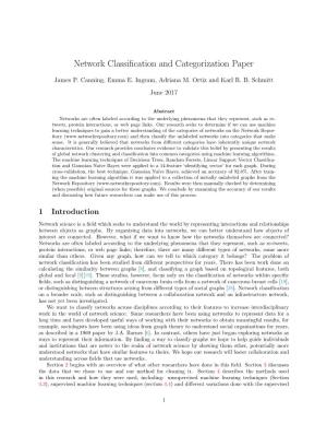 Network Classification and Categorization Paper