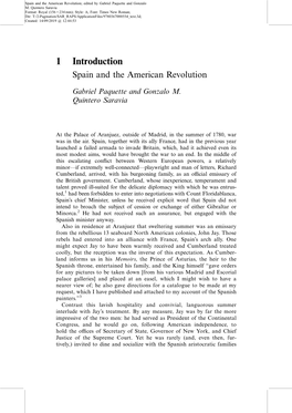 1 Introduction Spain and the American Revolution