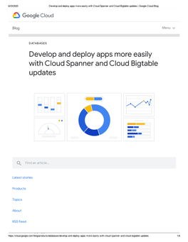 Develop and Deploy Apps More Easily with Cloud Spanner and Cloud Bigtable Updates | Google Cloud Blog