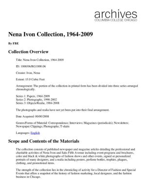Nena Ivon Collection, 1964-2009