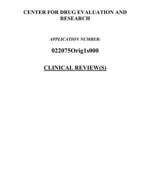CLINICAL REVIEW(S) Clinical Review Natalie Branagan, MD NDA 022075 Nourianz/Istradefylline