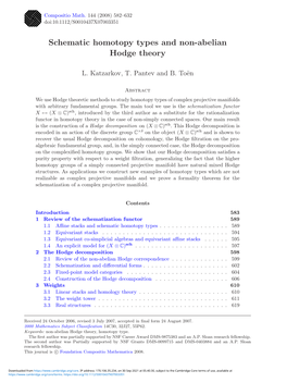 Schematic Homotopy Types and Non-Abelian Hodge Theory