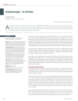 Gonioscopy—A Primer