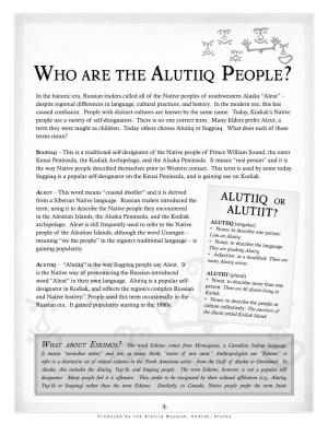 Who Are the Alutiiq People?