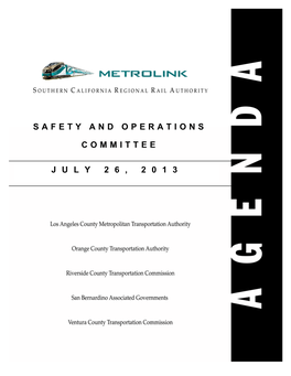 Safety and Operations Committee J U L Y 2 6 , 2 0