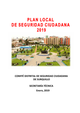 Comité Distrital De Seguridad Ciudadana De Surquillo