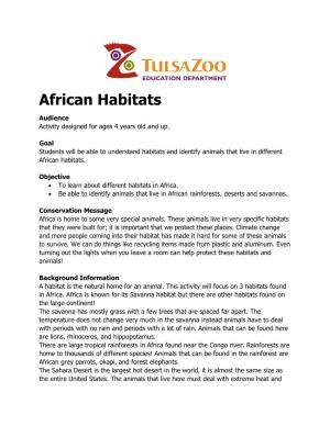 African Habitats