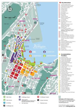 Map of Wellington City Attractions