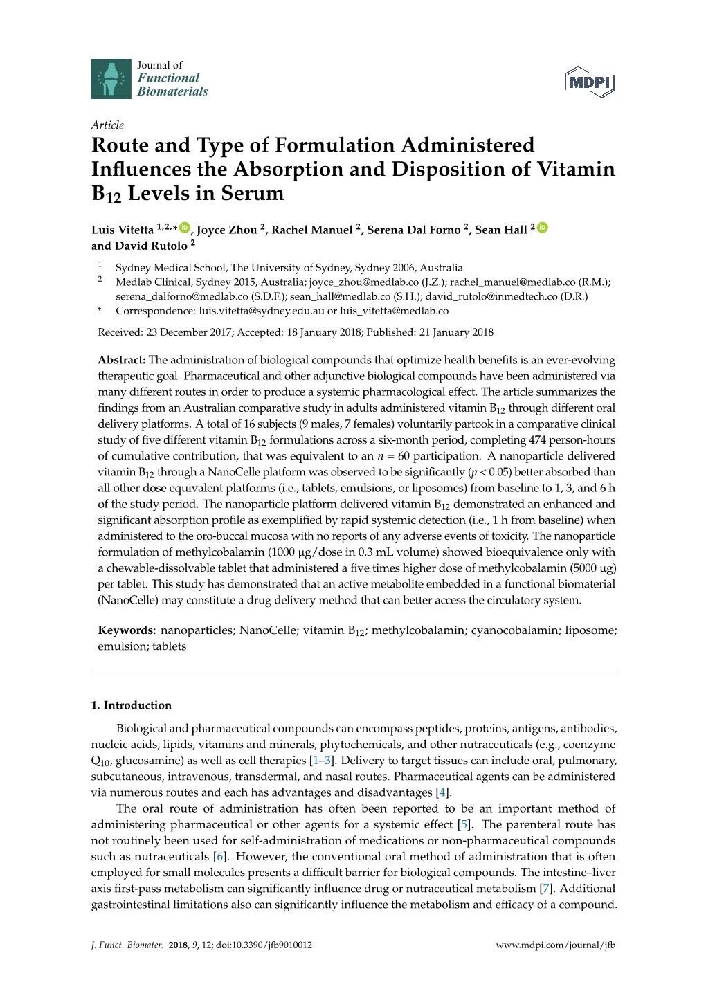 Route and Type of Formulation Administered Influences The