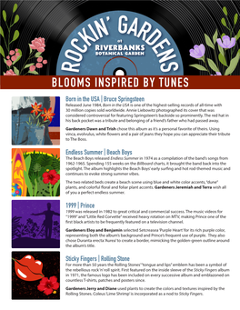 Rockin' Gardens — Blooms Inspired by Tunes :: Riverbanks Zoo & Garden