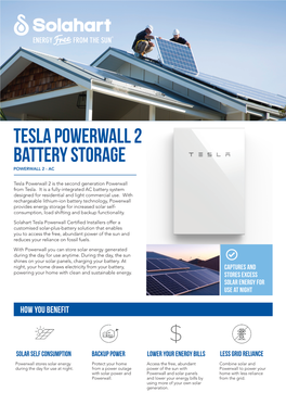 Tesla Powerwall 2 Battery Storage POWERWALL 2 - AC