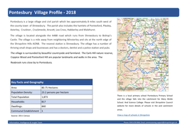 Pontesbury Village Profile - 2018