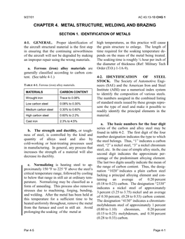 Chapter 4: Metal Structure, Welding & Brazing