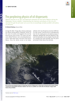The Perplexing Physics of Oil Dispersants