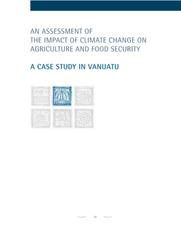 An Assessment of the Impact of Climate Change on Agriculture and Food Security – Vanuatu