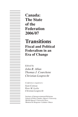 Transitions Fiscal and Political Federalism in an Era of Change