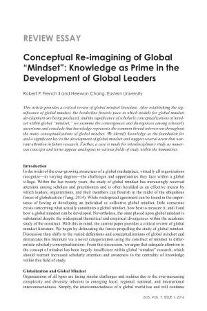 REVIEW ESSAY Conceptual Re-Imagining of Global “Mindset”