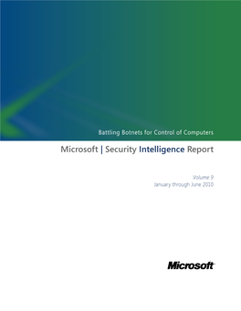 Microsoft | Security Intelligence Report