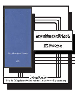 1997-1998 WIU Catalog