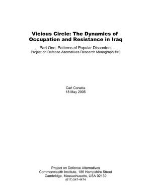 Vicious Circle: the Dynamics of Occupation and Resistance in Iraq Part One