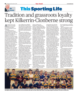 Tradition and Grassroots Loyalty Kept Kilkerrin-Clonberne Strong