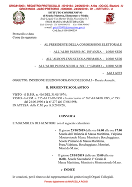 Sc. Infanzia - Loro Sedi