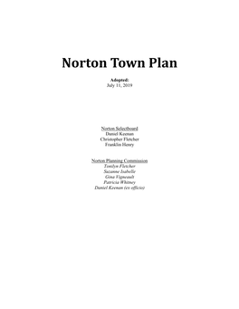 Norton Town Plan