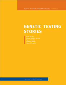 Genetic Testing Stories